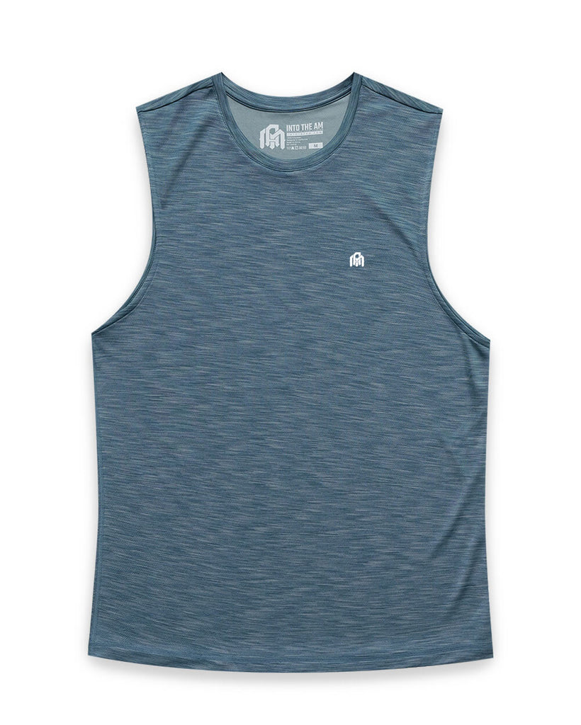 Performance Muscle Tank - Branded-Indigo-Regular-Mock--Alex---M