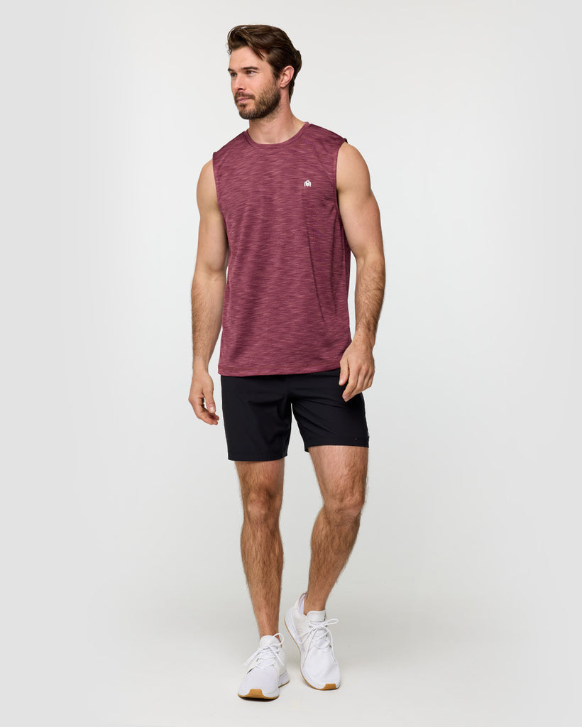 Performance Muscle Tank - Branded-Maroon-Regular-Full--Alex---M