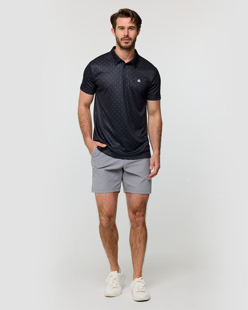 Performance Polo - Branded-Black Dots-Full--Alex---M