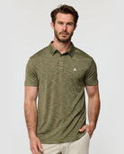Performance Polo - Branded-Olive Green-Regular-Front--Alex---M