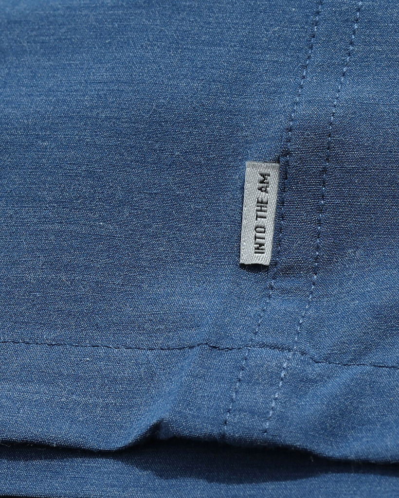 Long Sleeve Button Up-Cool Blue-Detail 1
