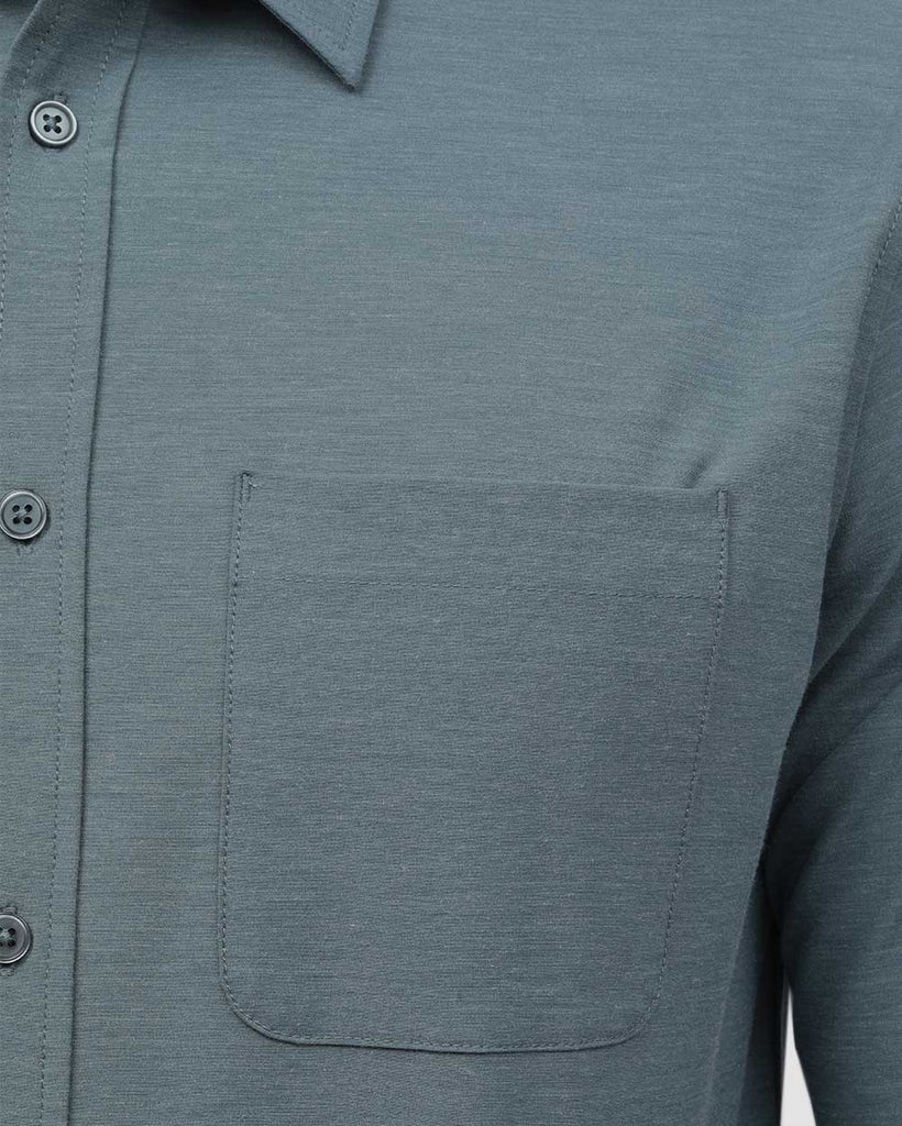 Long Sleeve Button Up-Indigo-Detail4