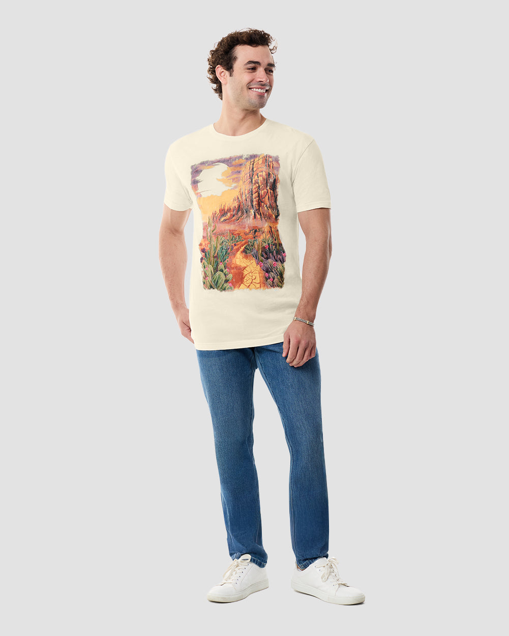 Cactus Trail Vintage Tee-Vintage Natural-Full--Model---L