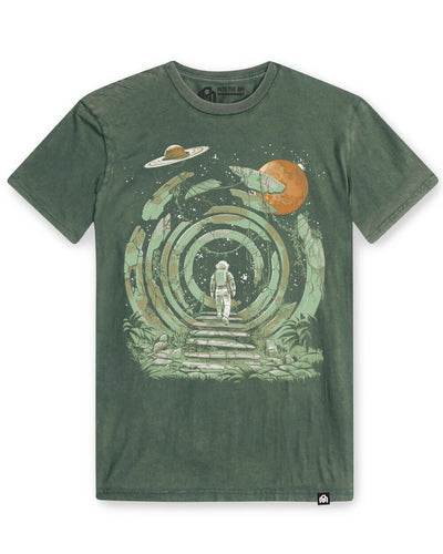 Celestial Passage Vintage Tee-Vintage Royal Pine-Regular-Mock--Model---M