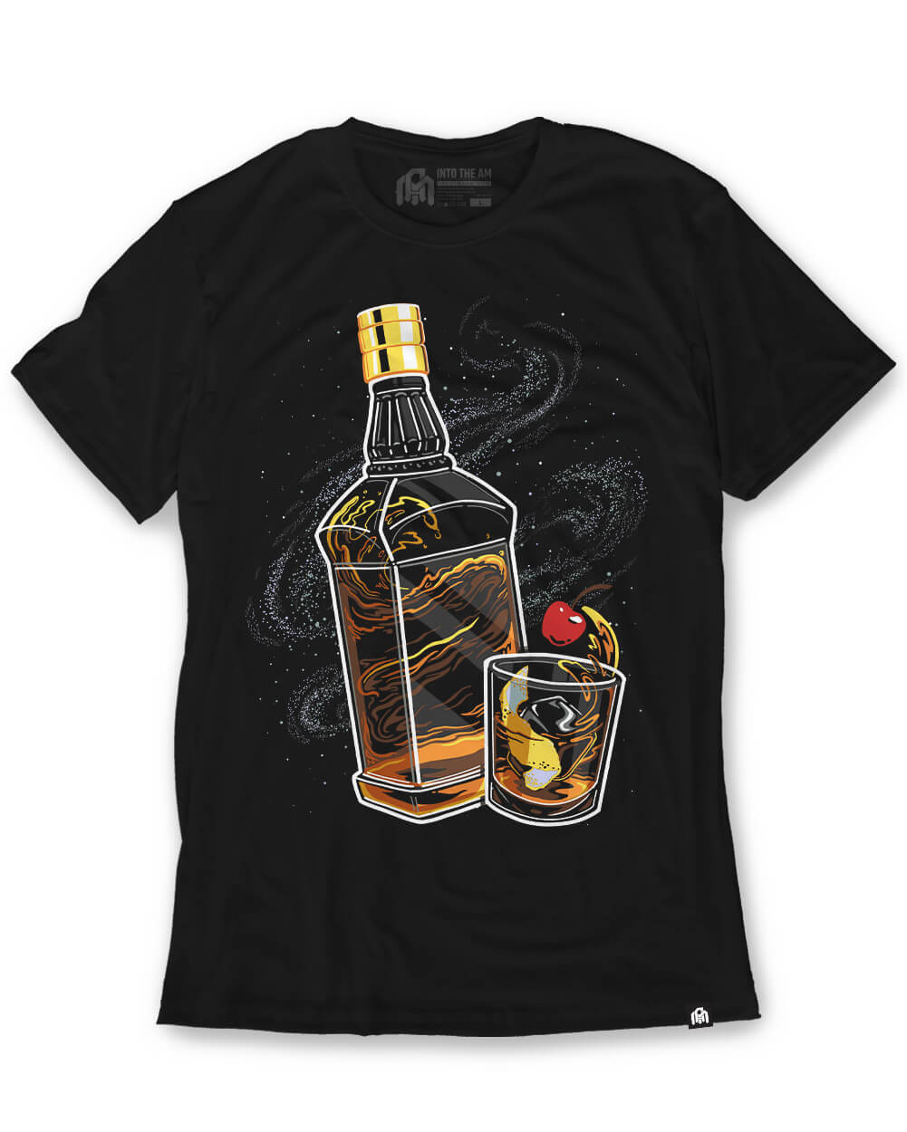 Cosmic Cocktail Tee-Black-Regular-Mock--Model---M