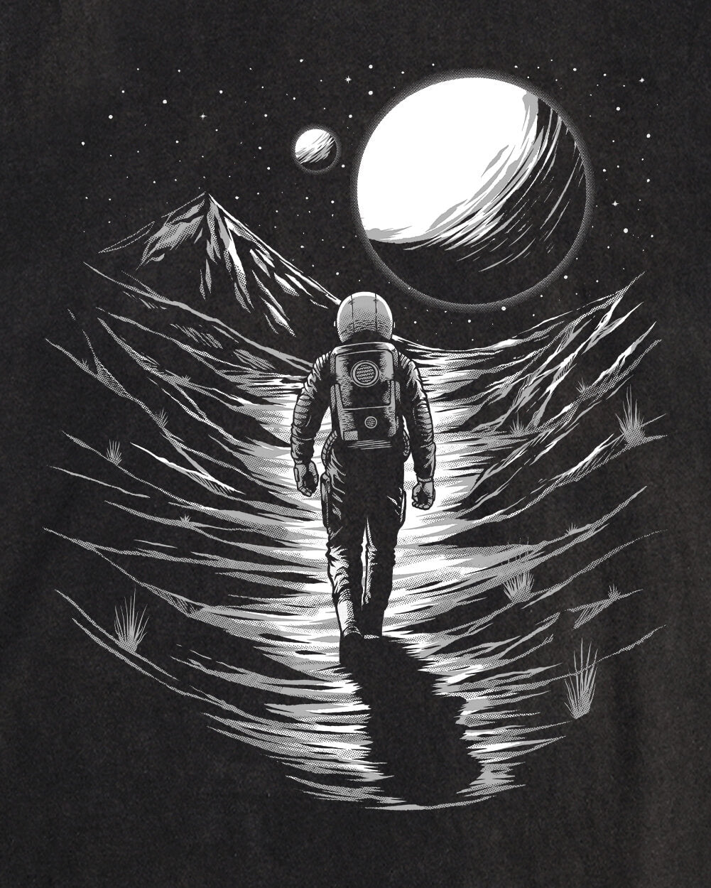 Cosmic Wanderer Vintage Tee-Vintage Graphite Black-Regular-Swatch--Zach---L