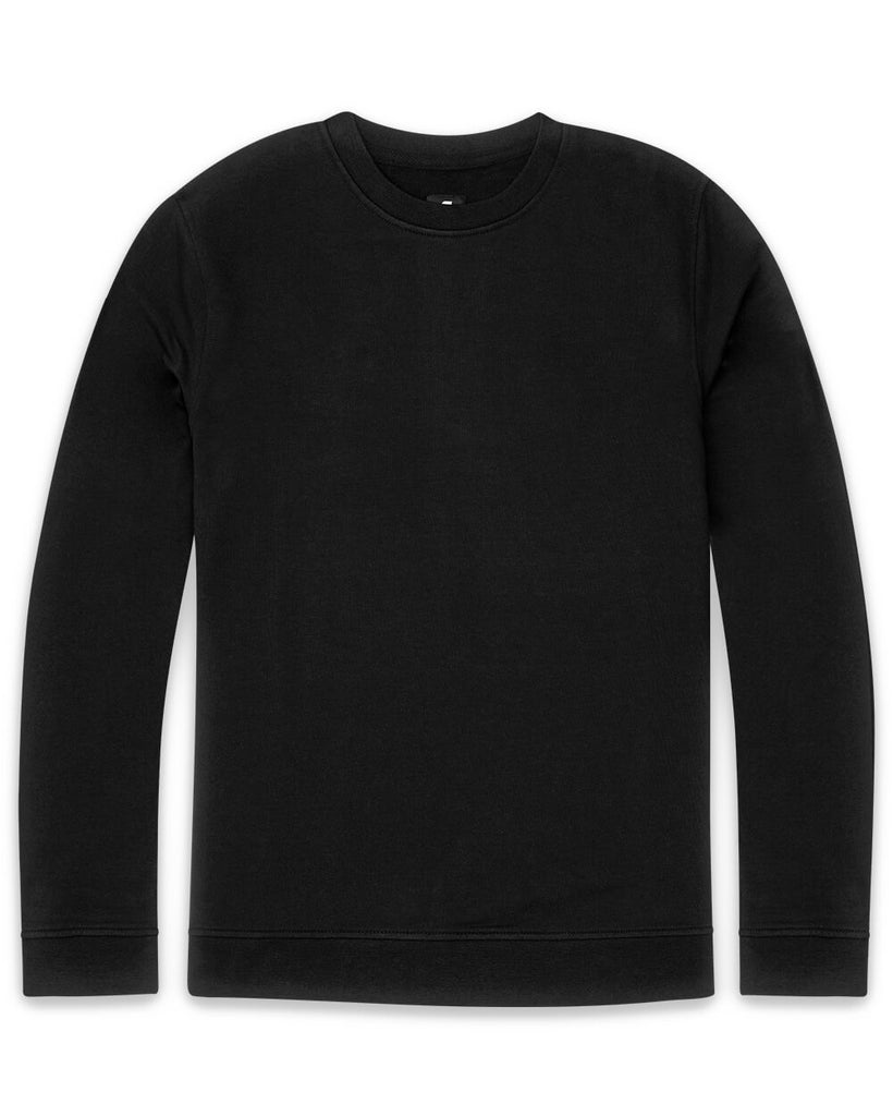 Crewneck Sweatshirt - Non-Branded-Black-Front
