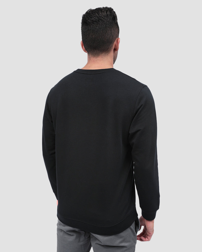 Crewneck Sweatshirt - Non-Branded-Black-Back--Zach---L