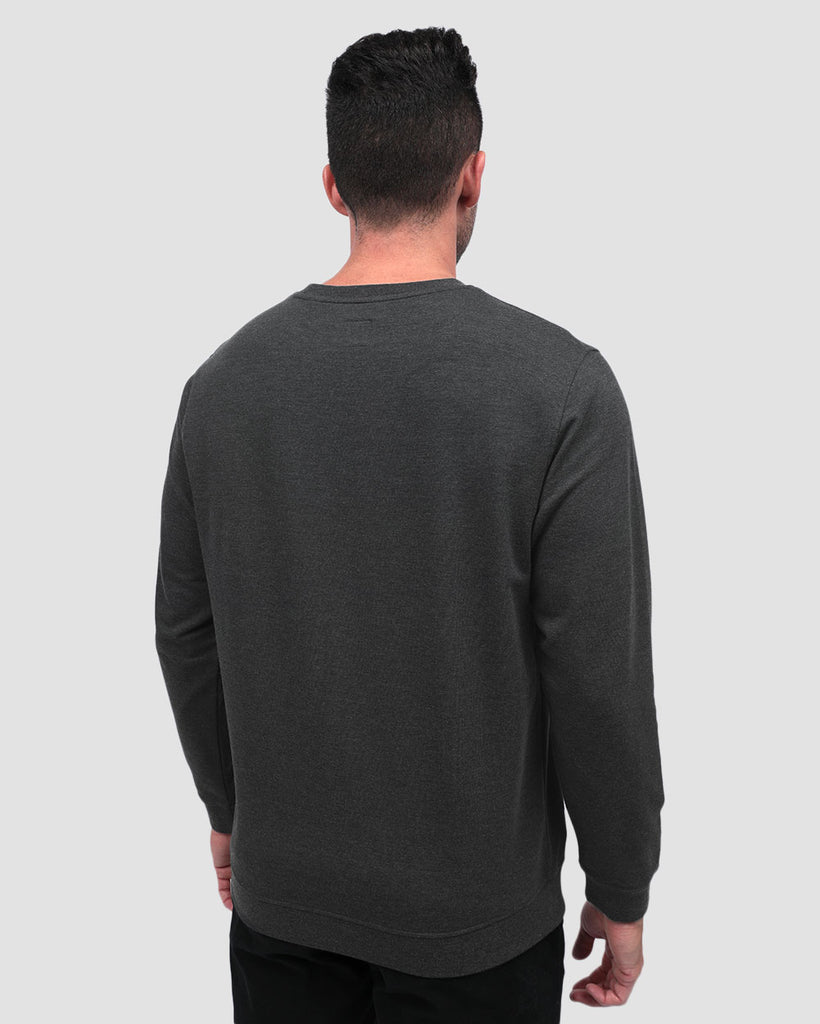Crewneck Sweatshirt - Non-Branded-Charcoal-Back--Zach---L