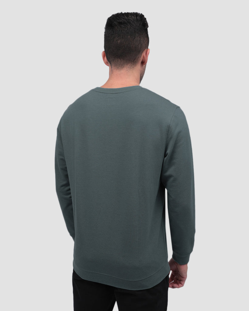 Crewneck Sweatshirt - Non-Branded-Indigo-Back--Zach---L