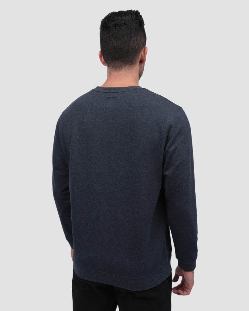Crewneck Sweatshirt - Non-Branded-Navy-Back--Zach---L