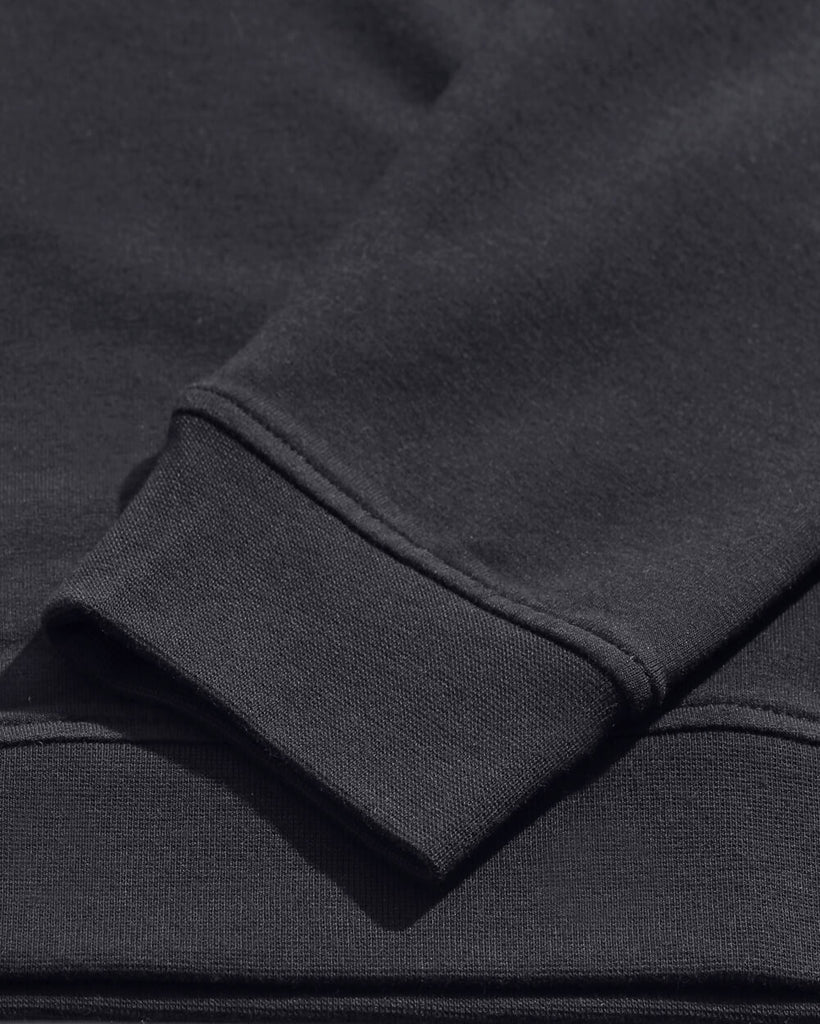 Crewneck Sweatshirt - Non-Branded-Black-Detail 3