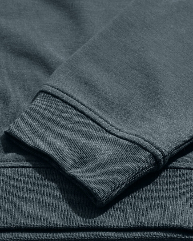 Crewneck Sweatshirt - Non-Branded-Indigo-Detail 3