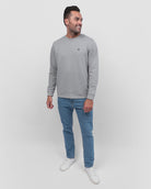 Crewneck Sweatshirt - Branded-Grey-Full--Zach---L