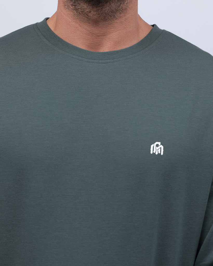 Crewneck Sweatshirt - Branded-Indigo-Detail
