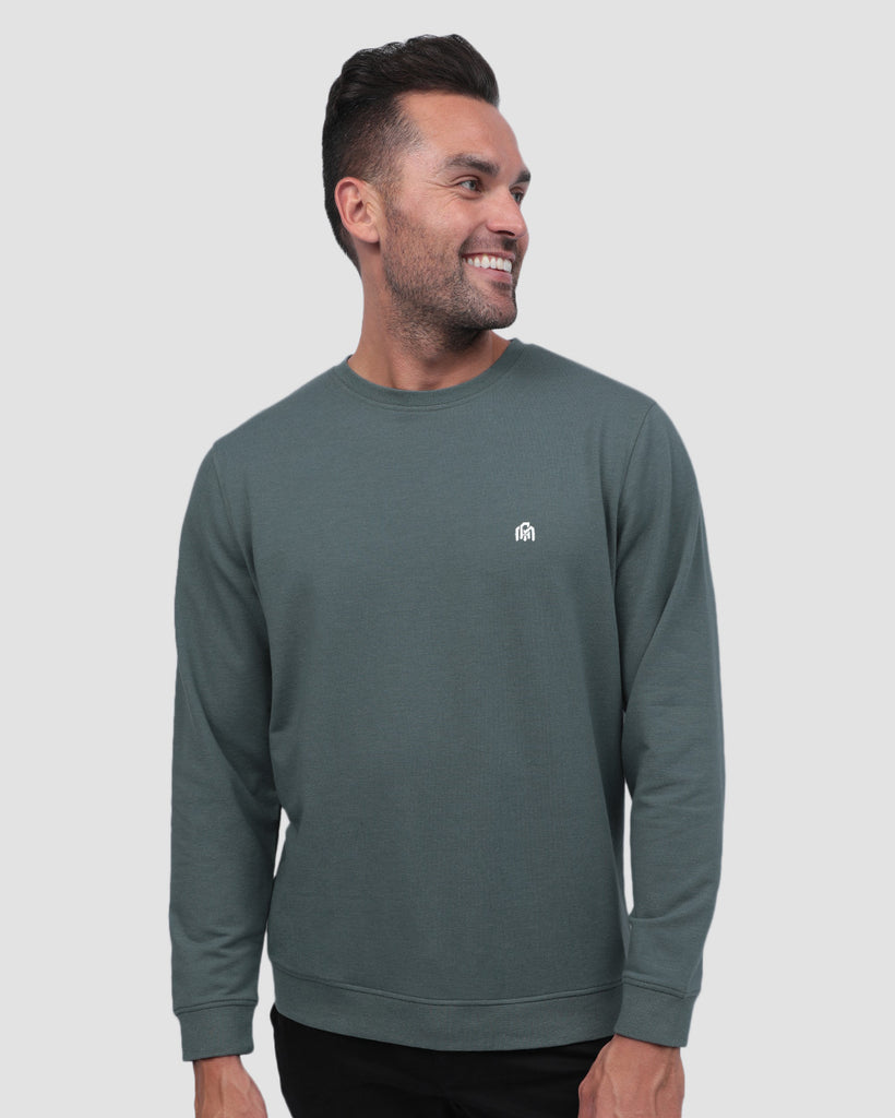 Crewneck Sweatshirt - Branded-Indigo-Front--Zach---L