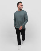 Crewneck Sweatshirt - Branded-Indigo-Full--Zach---L