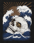 Dead Current Tee-Charcoal-Black-Swatch--Model---L