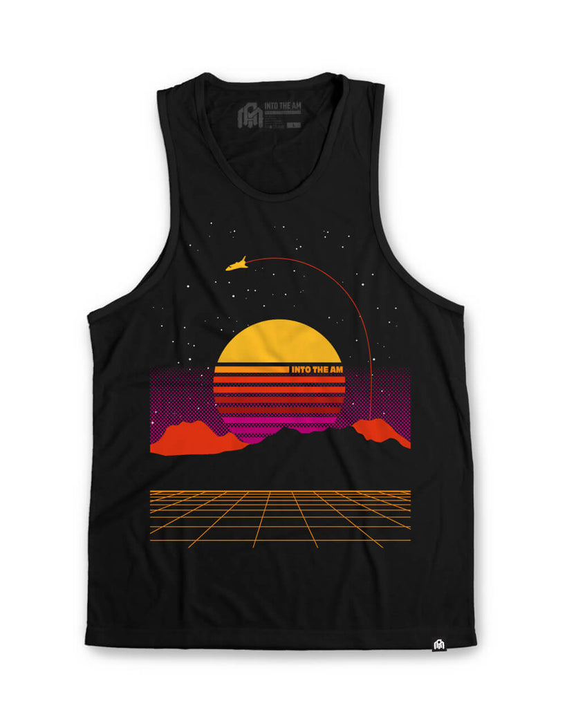 Digital Space Tank-Black-Front