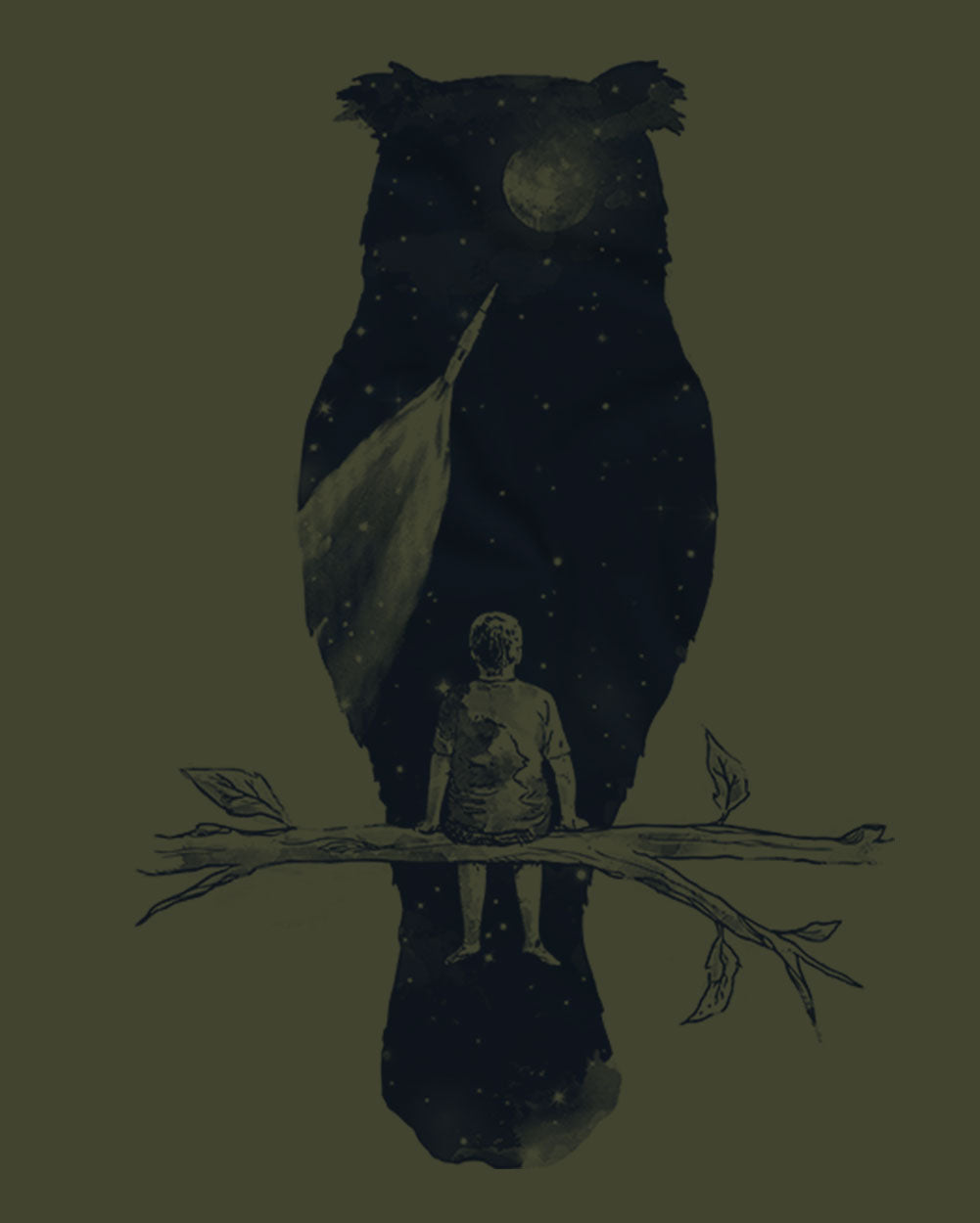 Dreamer Tee-Military Green-Swatch--Jay---M