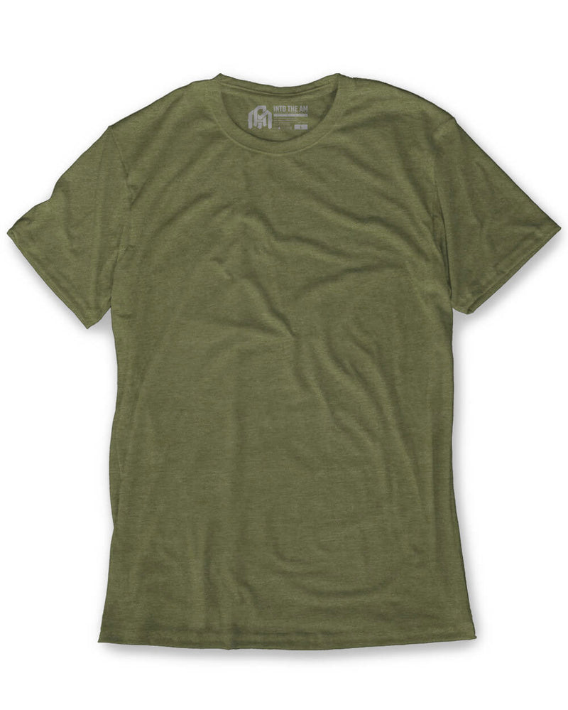 Basic Tee - Non-Branded-Olive Green-Regular-Mock--Tom---M