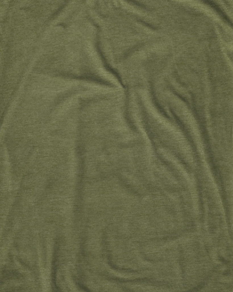 V-Neck Tee - Non-Branded-Olive Green-Detail--Model---M-Regular