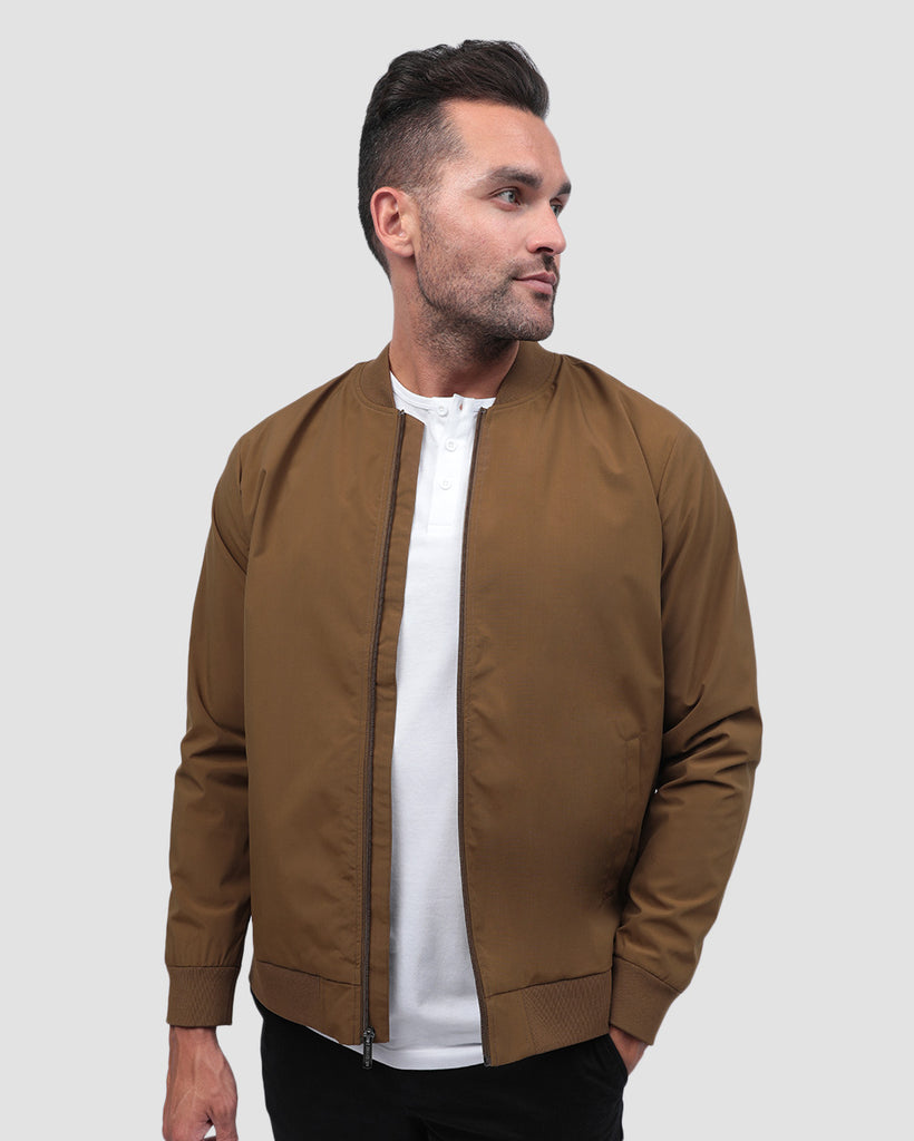 Everyday Bomber-Brown-Front--Zach---L