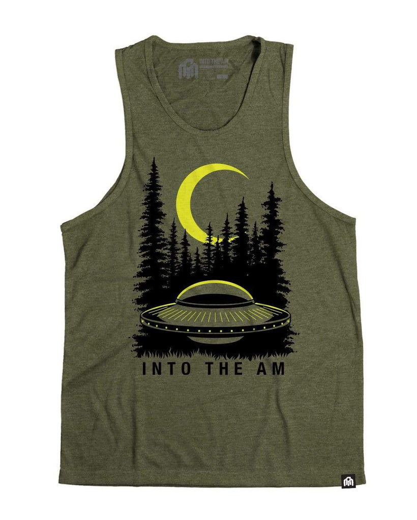 Extraterrestrial Tank Top-Olive-Mock