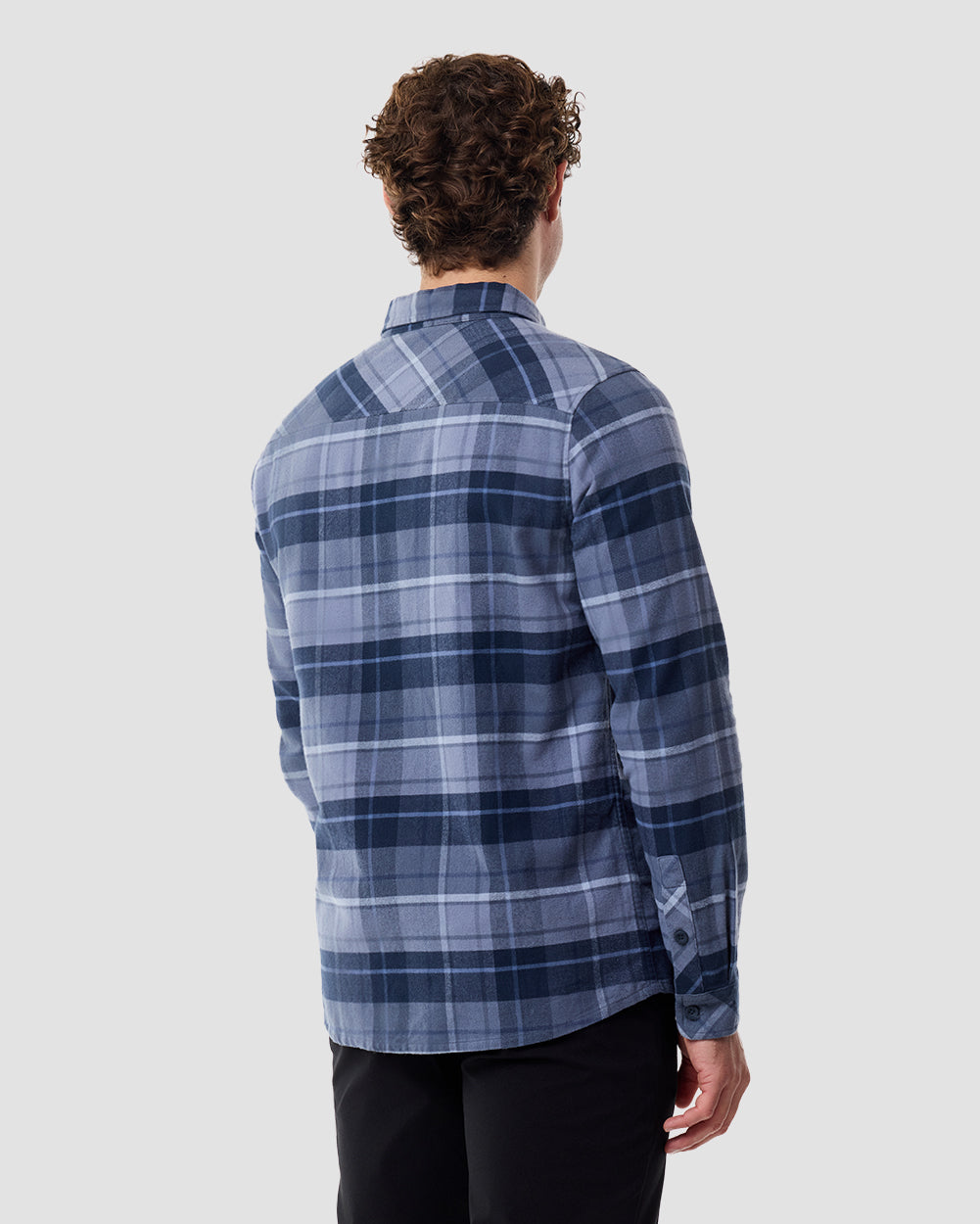 Fairbanks Flannel-Indigo Multiplaid-Regular-Back--Chase---M