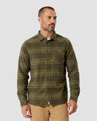Fairbanks Flannel-Dark Olive-Regular-Front--Zac---L