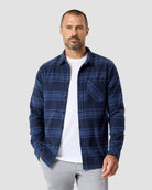 Fairbanks Flannel-Navy-Regular-Front2--Zac---L