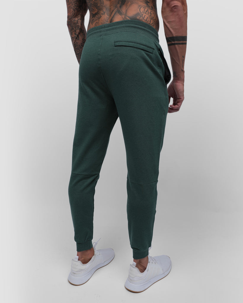 Fleece Joggers - Non-Branded-Forest Green-Back--Zach---L