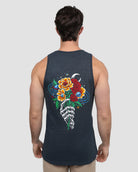 Floral Orbit Tank-Navy-Regular-Back--Alex---M