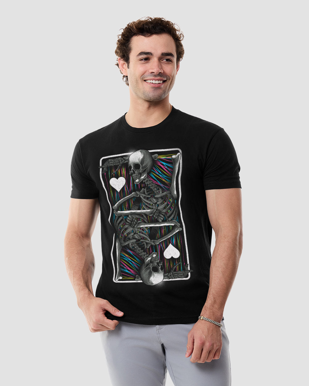 Shadow Suit Tee-Black-Regular-Front--Model---L