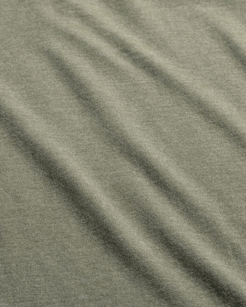 Long Sleeve Henley Tee - Non-Branded-Olive Green-Macro