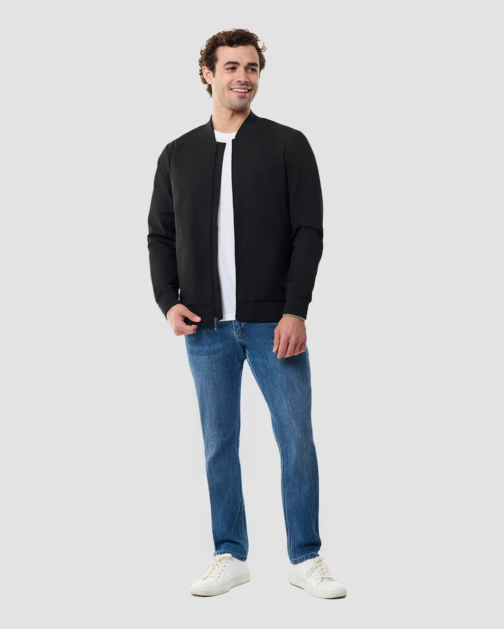 Heritage Bomber Jacket-Black-Regular-Full--Chase---M