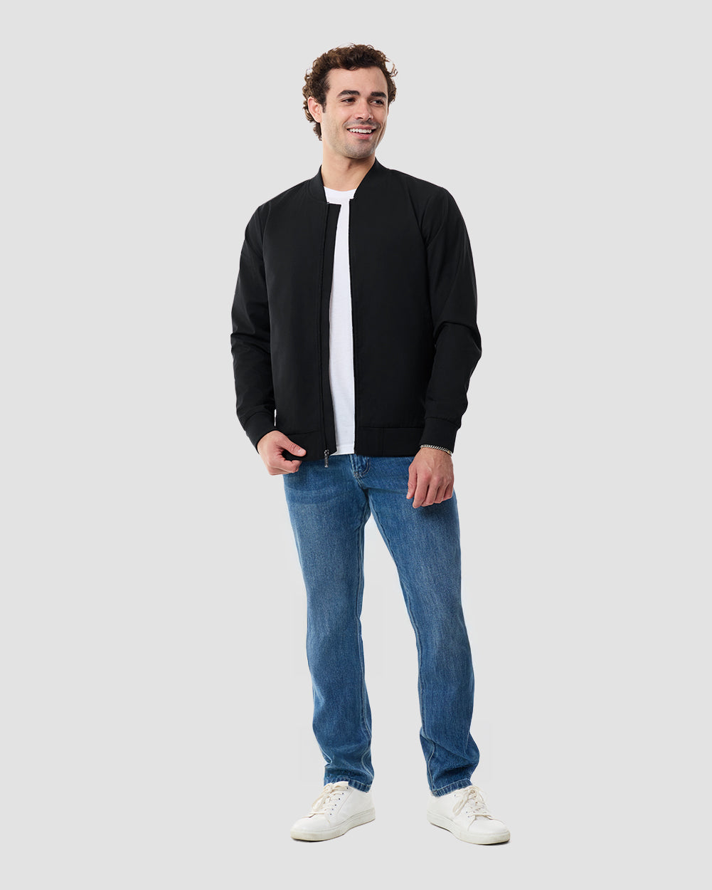 Heritage Bomber Jacket-Black-Regular-Full--Chase---M