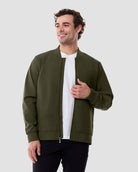 Heritage Bomber Jacket-Midnight Olive-Regular-Front--Chase---M