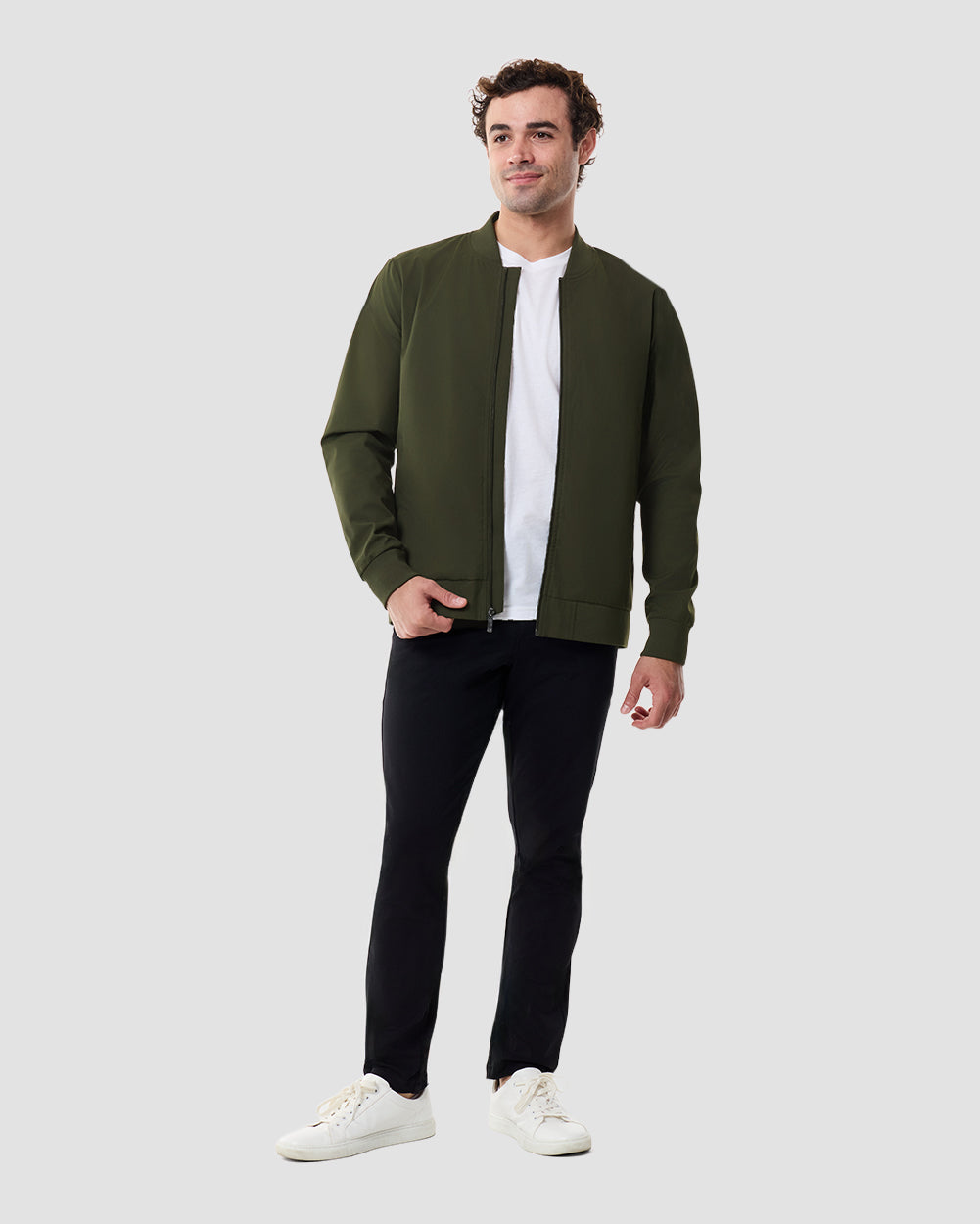Heritage Bomber Jacket-Midnight Olive-Regular-Full--Chase---M