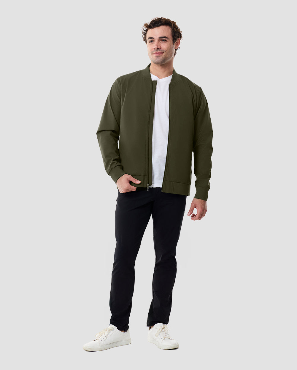Heritage Bomber Jacket-Midnight Olive-Regular-Full--Chase---M
