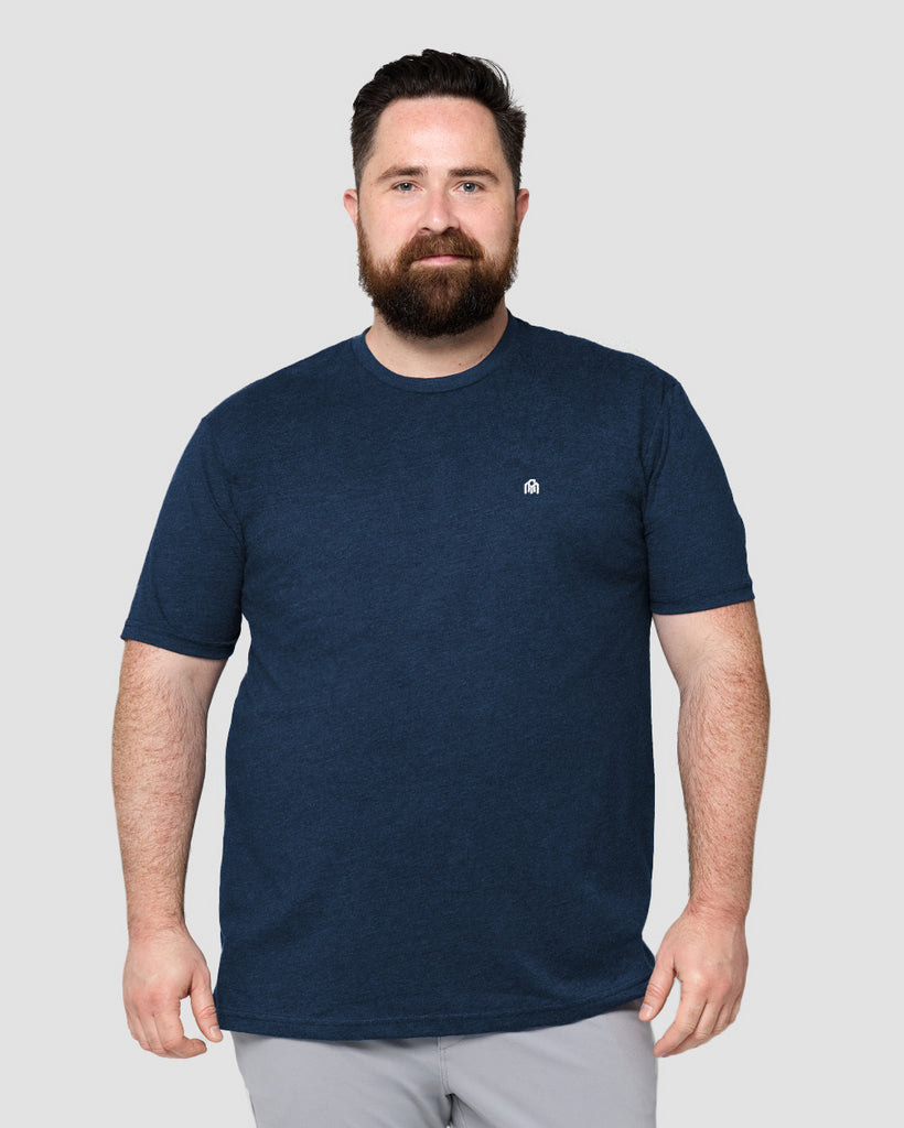 Basic Tee - Branded-Navy-Regular-Front--Ross---2XL