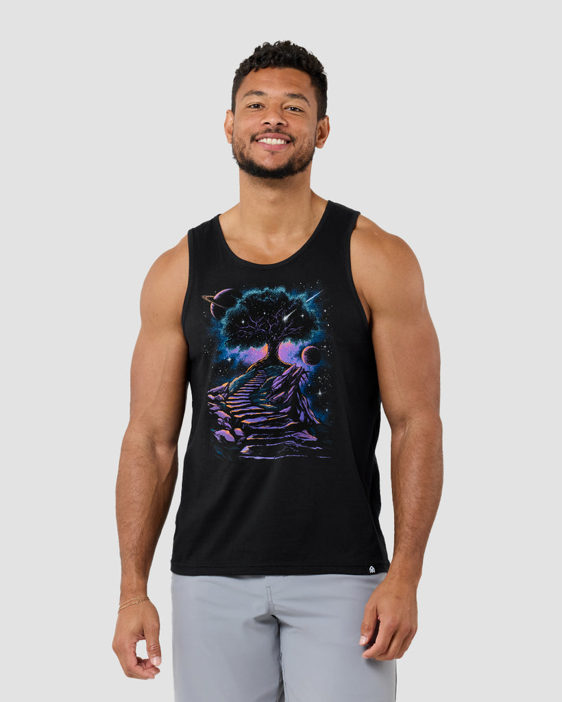 Infinity Steps Tank-Black-Regular-Front--Nico---L