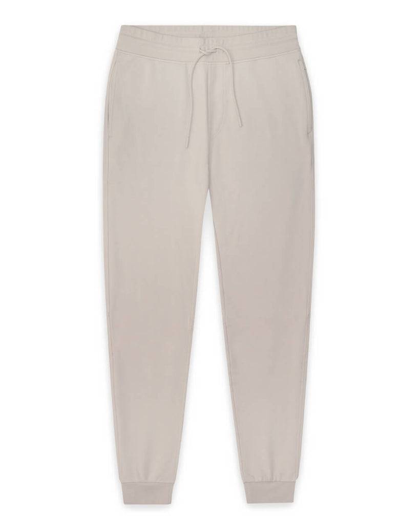 Fleece Joggers - Non-Branded-Beige-Front