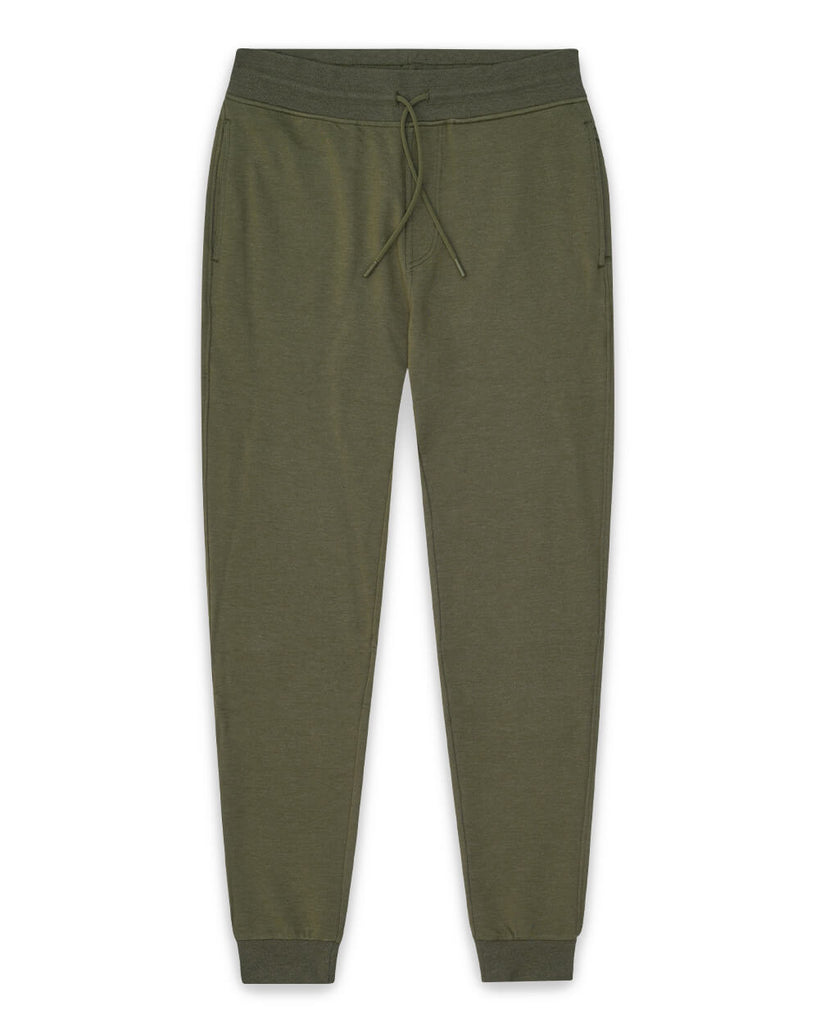 Fleece Joggers - Non-Branded-Olive Green-Front