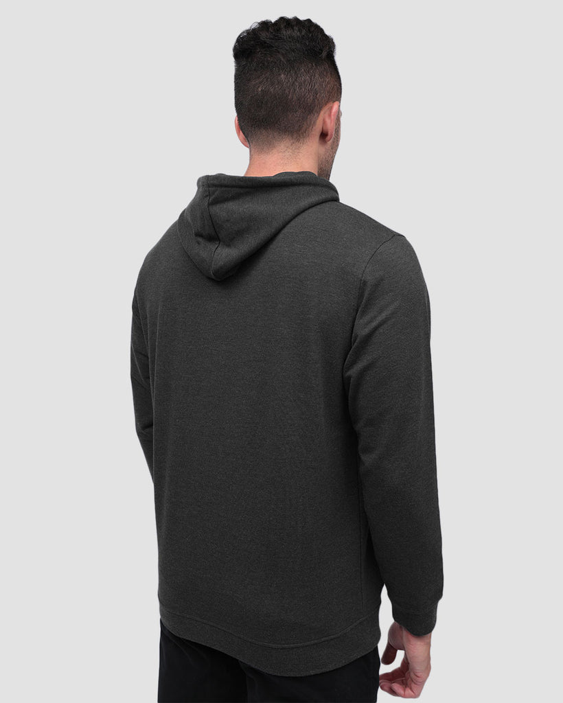 Pullover Hoodie (Classic Pocket) - Non-Branded-Charcoal-Back--Zach---L