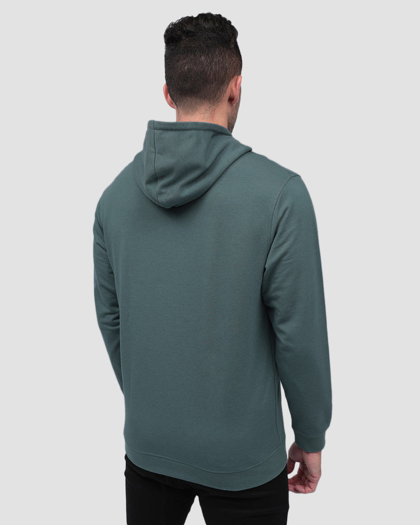 Pullover Hoodie (Classic Pocket) - Non-Branded-Indigo-Back--Zach---L