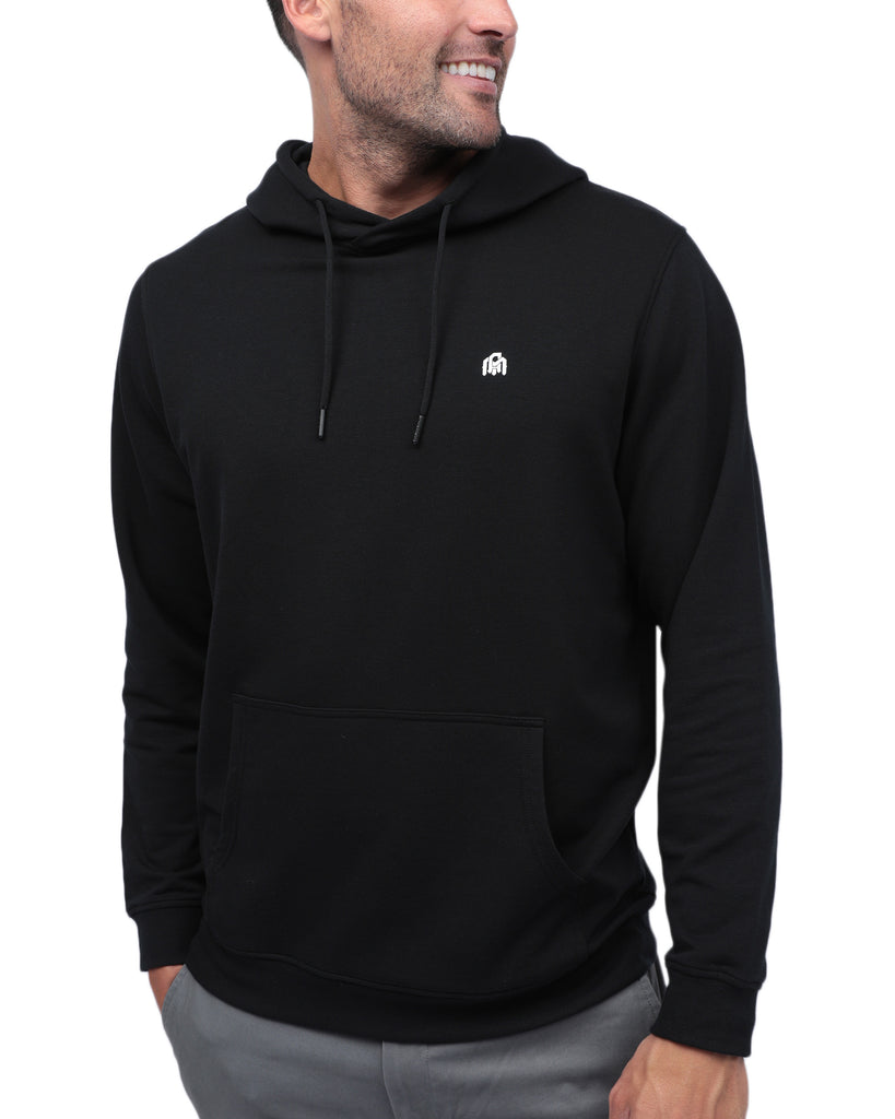 Pullover Hoodie (Kangaroo Pocket)-Black