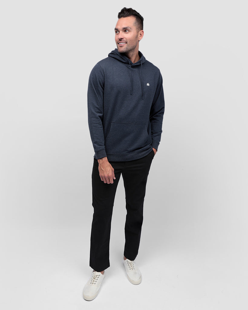 Pullover Hoodie (Classic Pocket) - Branded-Navy-Full--Zach---L