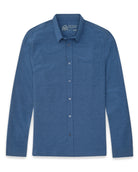 Long Sleeve Button Up-Cool Blue-Front