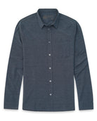 Long Sleeve Button Up-Navy-Front